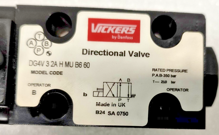 Vickers by Danfoss DG4V-3-2A-H-MU-B6-60 Directional control valve - NEW
