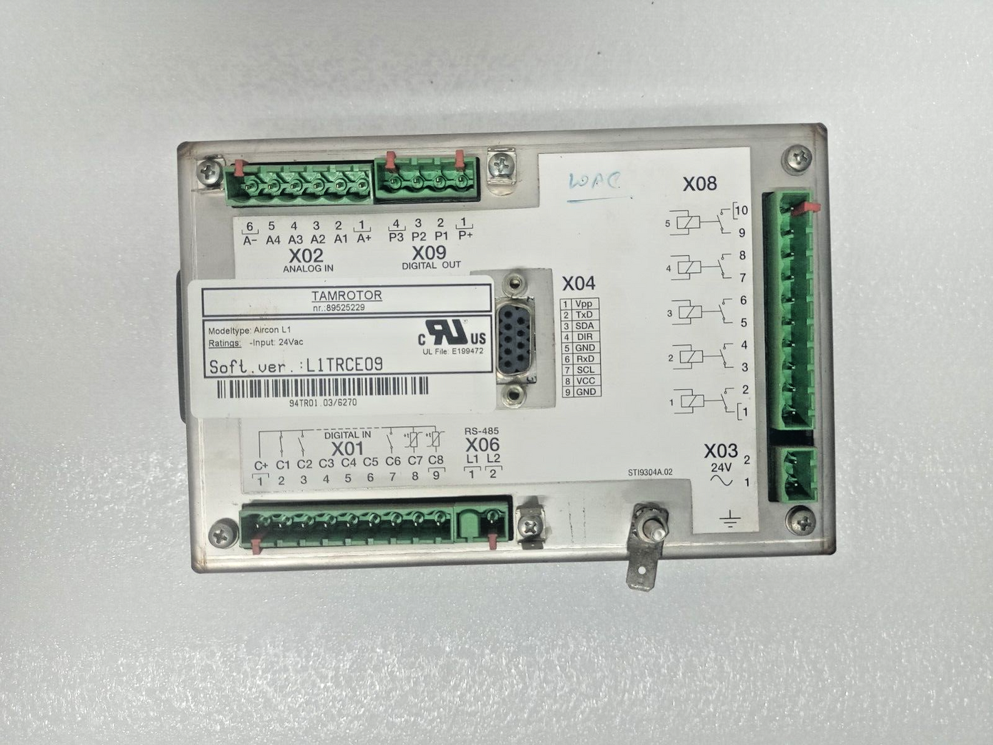 Tamrotor AIRCON L1 89525229 Compressor Controller input 24Vac #2