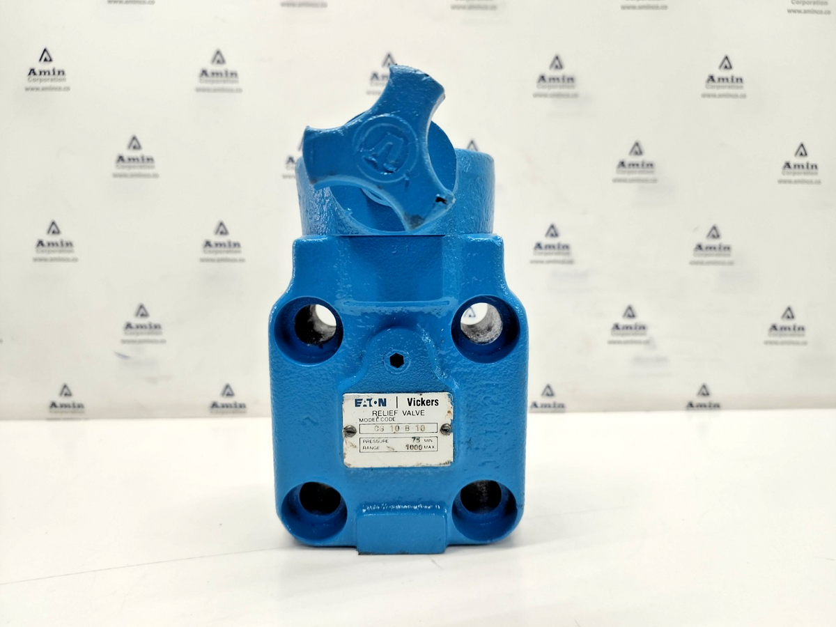 Vickers CG-10-B-10 Pressure Relief Valve CG10B10 Range: 75-1000psi - Refurbished