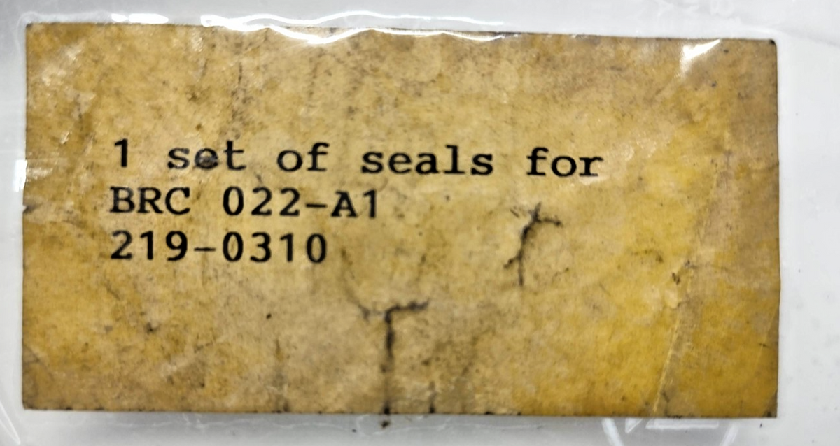 Damcos/Danfoss Seal Kit For BRC 022-A1 P/N: 219-0310 - NEW