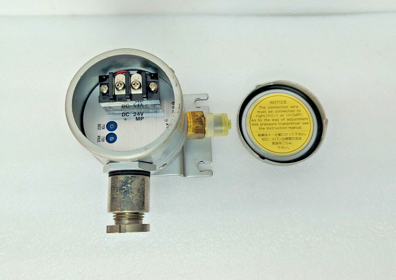 Meiyo Electric SMP-2LB Pressure Transmitter -76 cmHg ~0 kgf/cm² DC24V, 4-20mA