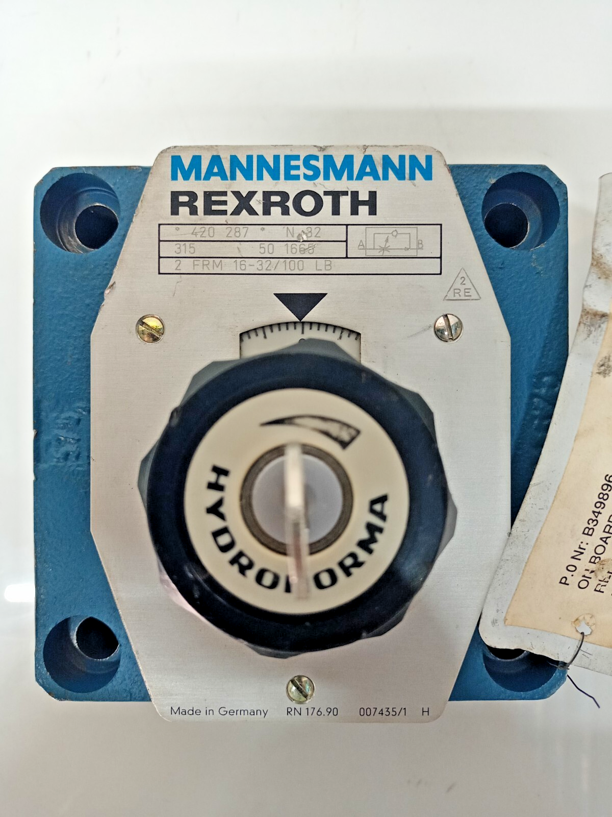 Mannesmann Rexroth 2FRM 16-32/100 LB Flow Control Valve 2FRM16/32/100LB - NEW #2