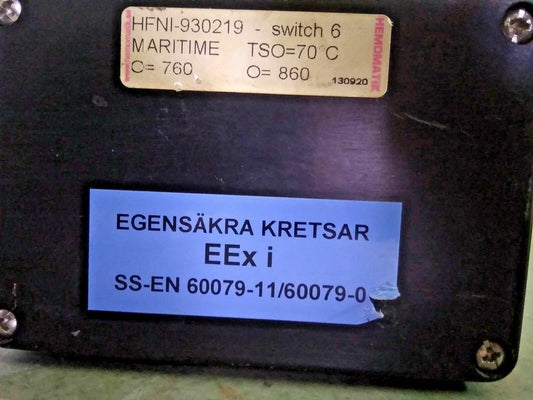 Hemomatik HFNI-930219 oil Level and temperature Switch  -NEW
