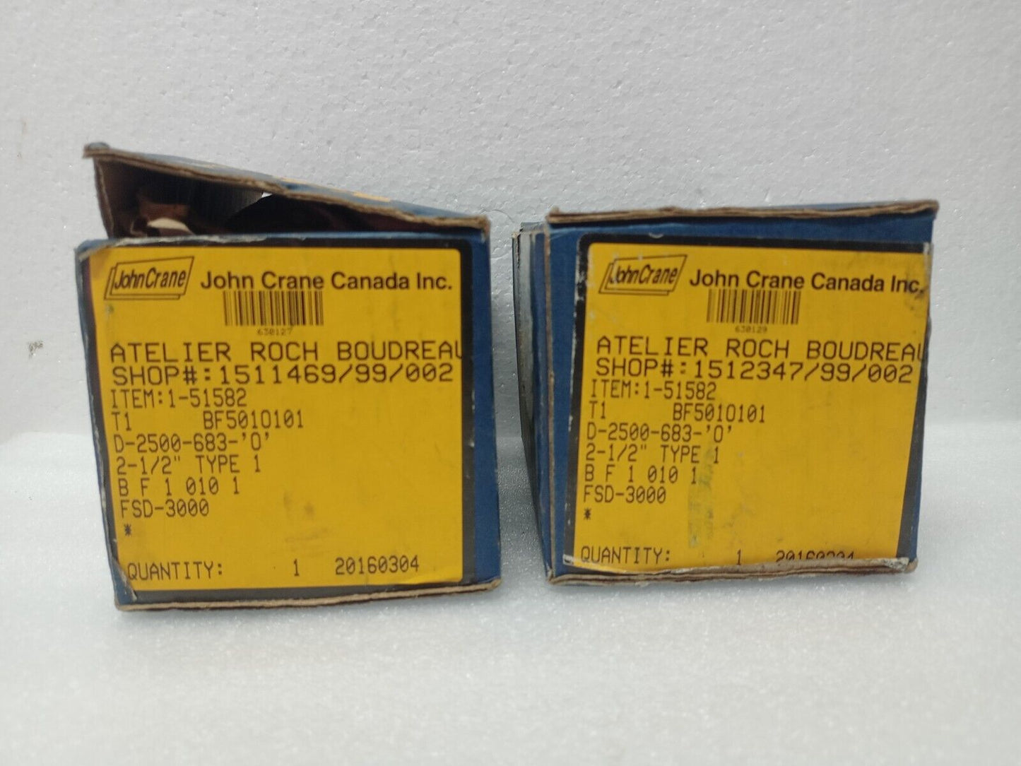 John Crane Type1 Mechanical seal size:  2-1/2'' - NEW