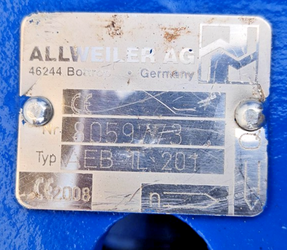 Allweiler AEB 1L 201 Progressive Cavity Single Screw Sludge Pump - Tested