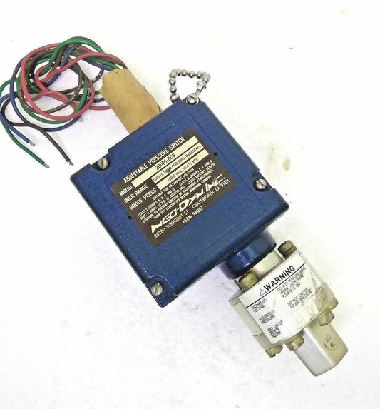 Neo-Dyn 200P18C6 Adjustable Pressure Switch, Range: 1000-10,000 PSIG - NEW