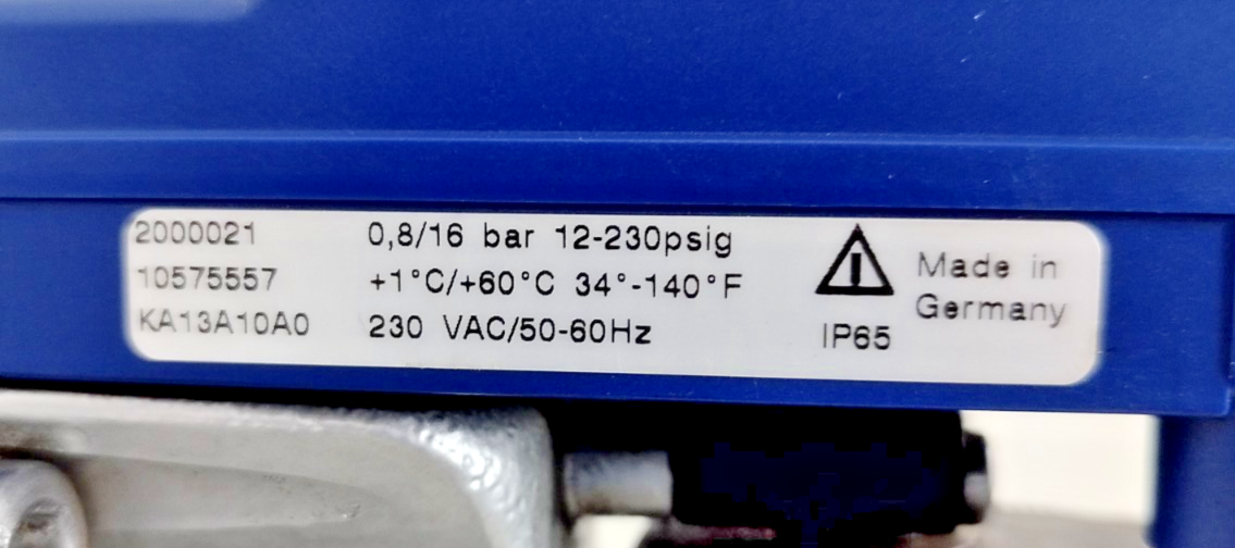Bekomat KA13A10A0 Drain Valve 230VAC, 50/60HZ
