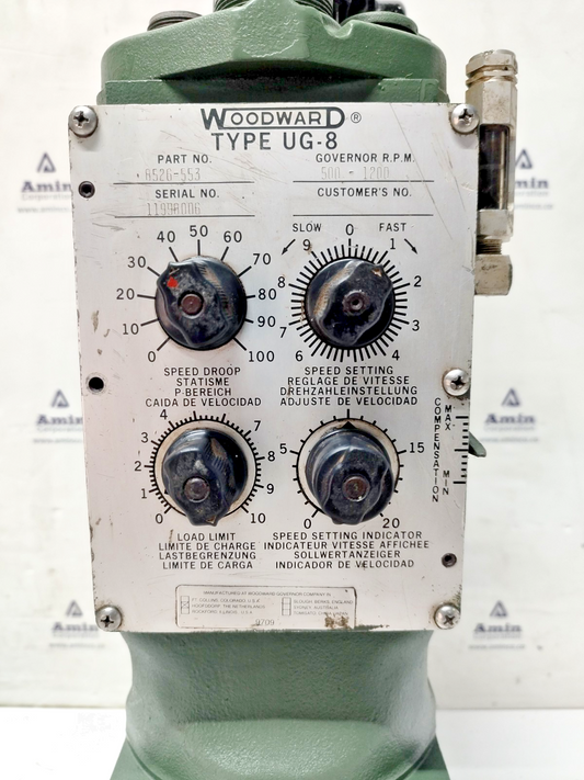 Woodward UG-8 Governor part No. : 8526-553 RPM: 500-1200 - TESTED