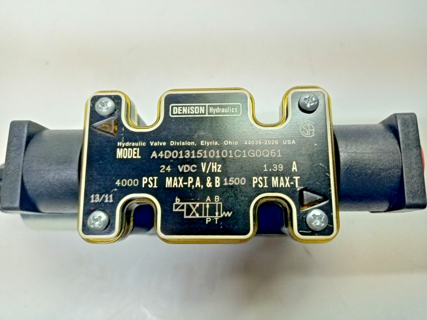 Denison Hydraulics A4D0131510101C1G0Q61 Directional control valve 24VDC - NEW