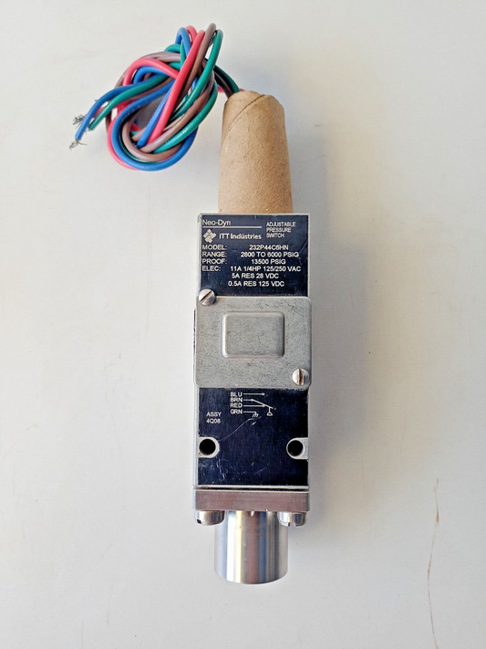 ITT NEO-DYN 232P44C6HN Adjustable pressure switch 2800-6000 PSIG - NEW