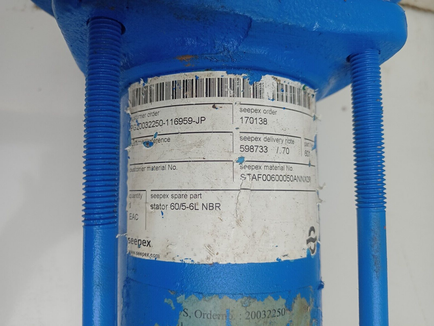 Seepex BN 5-6L Progressive cavity single screw pump