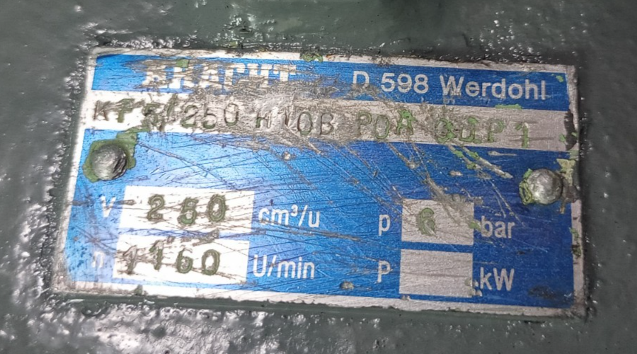 Kracht KF5/250 H10B P0A 0DP1 Hydraulic Gear pump - NEW