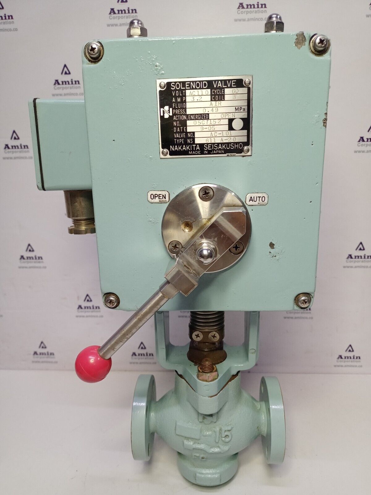 Nakakita Seisakusho NS 611 A-20 Solenoid Air valve 110VAC - NEW