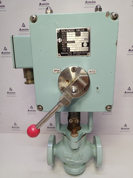 Nakakita Seisakusho NS 611 A-20 Solenoid Air valve 110VAC - NEW