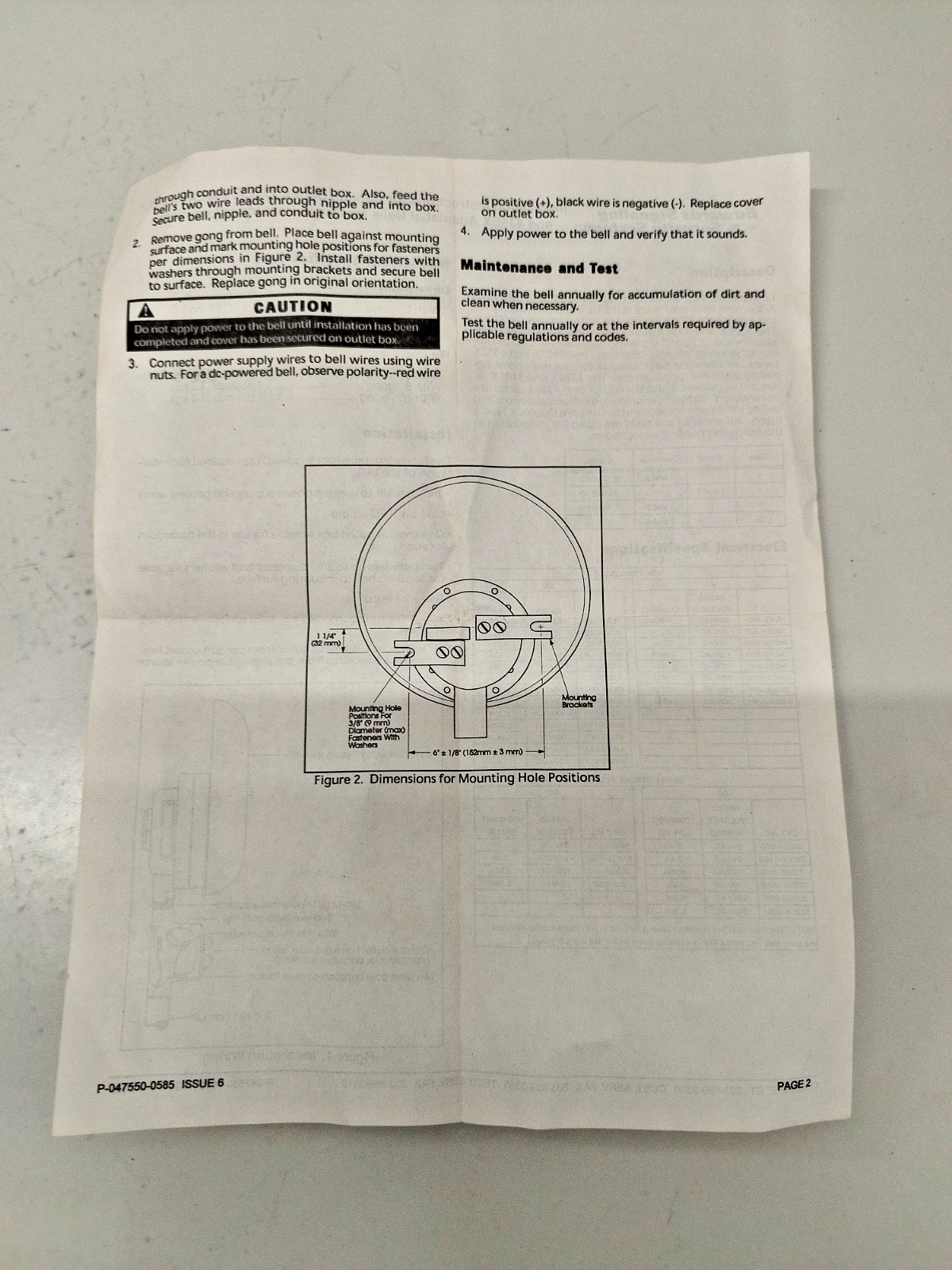 Edwards Signaling 340EX-8N5 Audible Signaling Device 120V, 50/60Hz - NEW