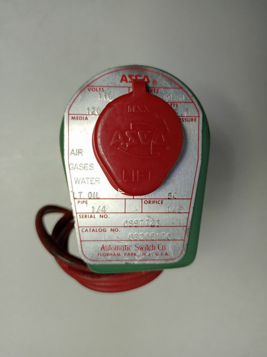 ASCO RED-HAT 8320B176 1/4'' 3-WAY SOLENOID VALVE - NEW