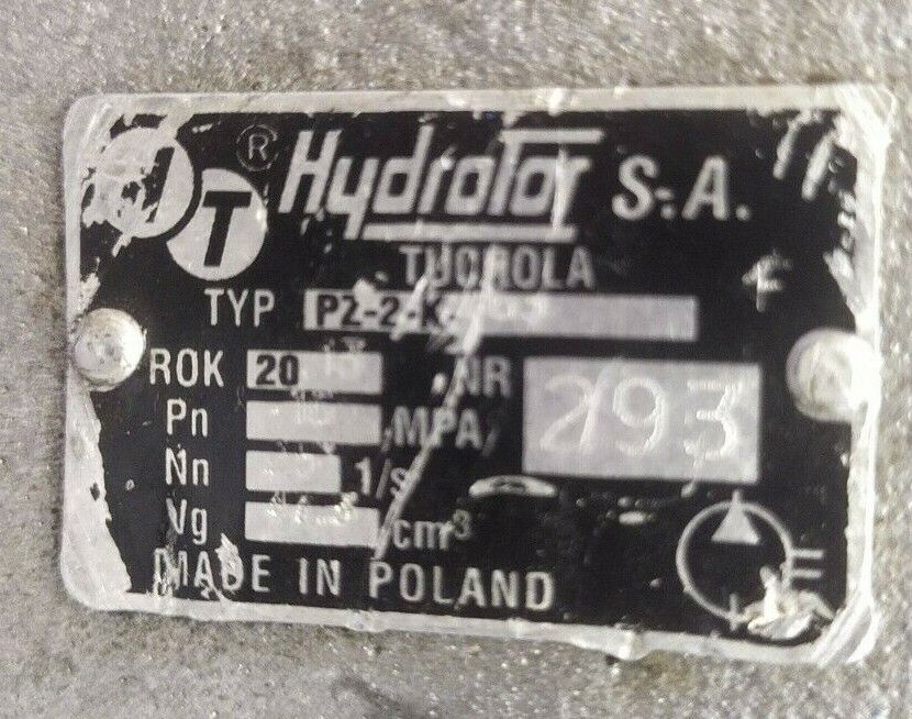 Hydrator PZ-2-K-63 Hydraulic gear pump - TESTED