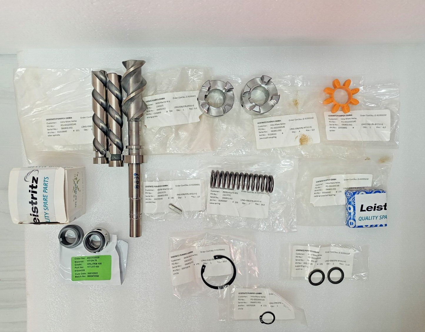 Leistritz L3NG-038/076 Triple screw pump Repair kit - NEW