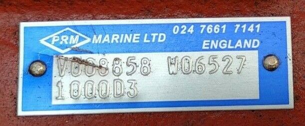 PRM Marine 1000D3 Hydraulic marine Gear Box Drop Centre  - NEW