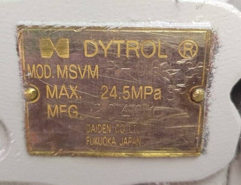 Daiden Dytrol MSVMP-06C-20, MSVMP-06C-40, MSVMP-06C-50 PC Multi Control valve