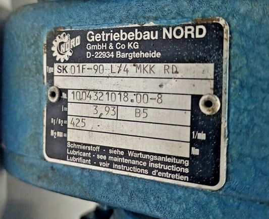 Nord SK01F-90 L/4 MKK RD Gear motor - NEW
