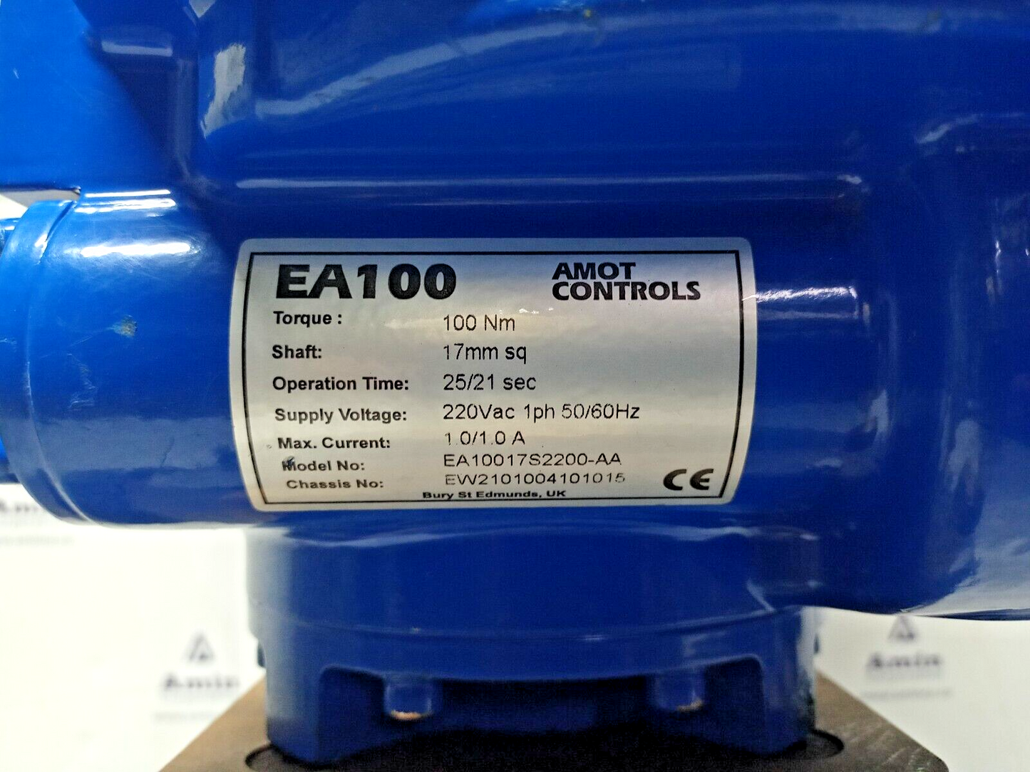 Amot CompACT EA100 Electric Actuator EA10017S2200-AA with 4GEFBAA032-AA Valve