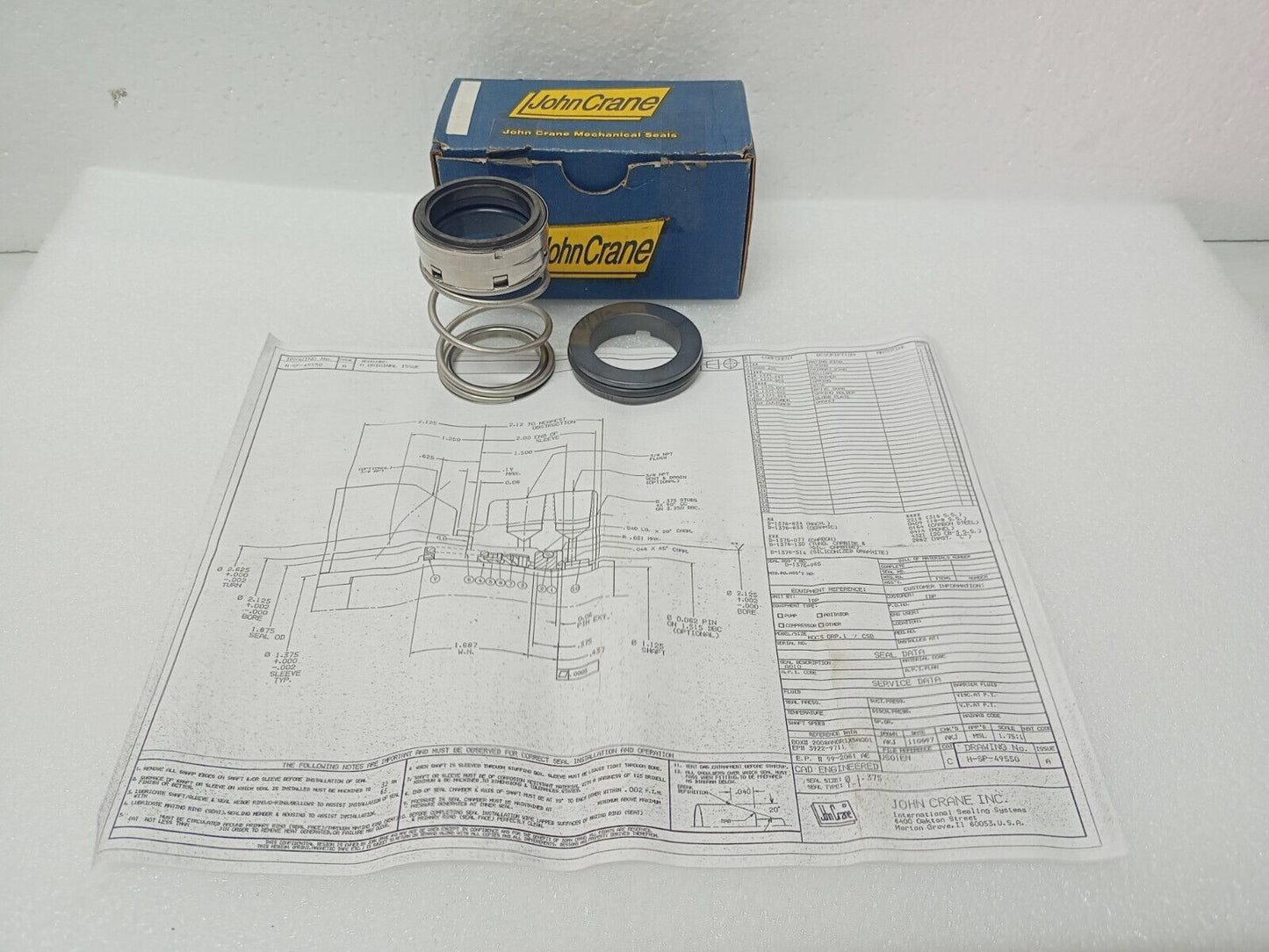 John Crane Type1 Mechanical seal size: 35mm - NEW