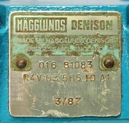 Hagglunds Denison R4V 03 565 10 A1 Hydraulic Valve - NEW