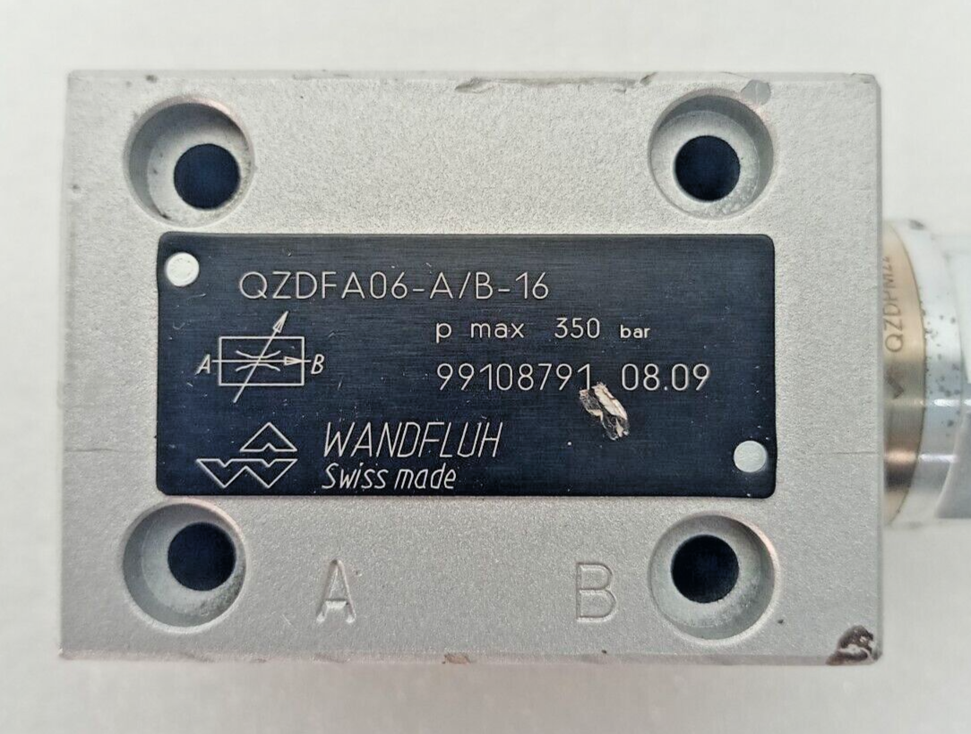 Wandfluh QZDFA06-A/B-16 3-way Flow control valve pressure: 350 bar - NEW