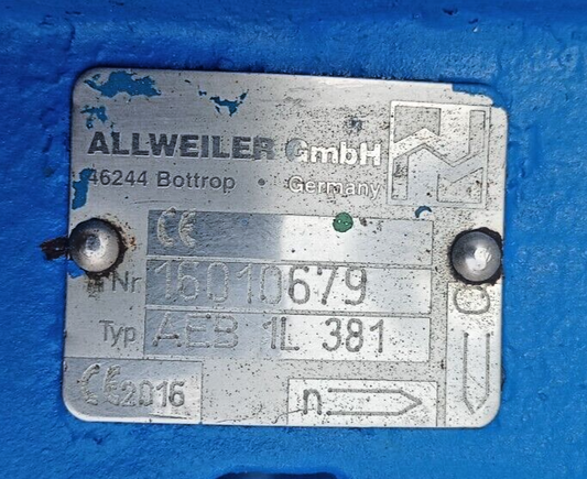 Allweiler AEB 1L 381 Progressive cavity single screw pump