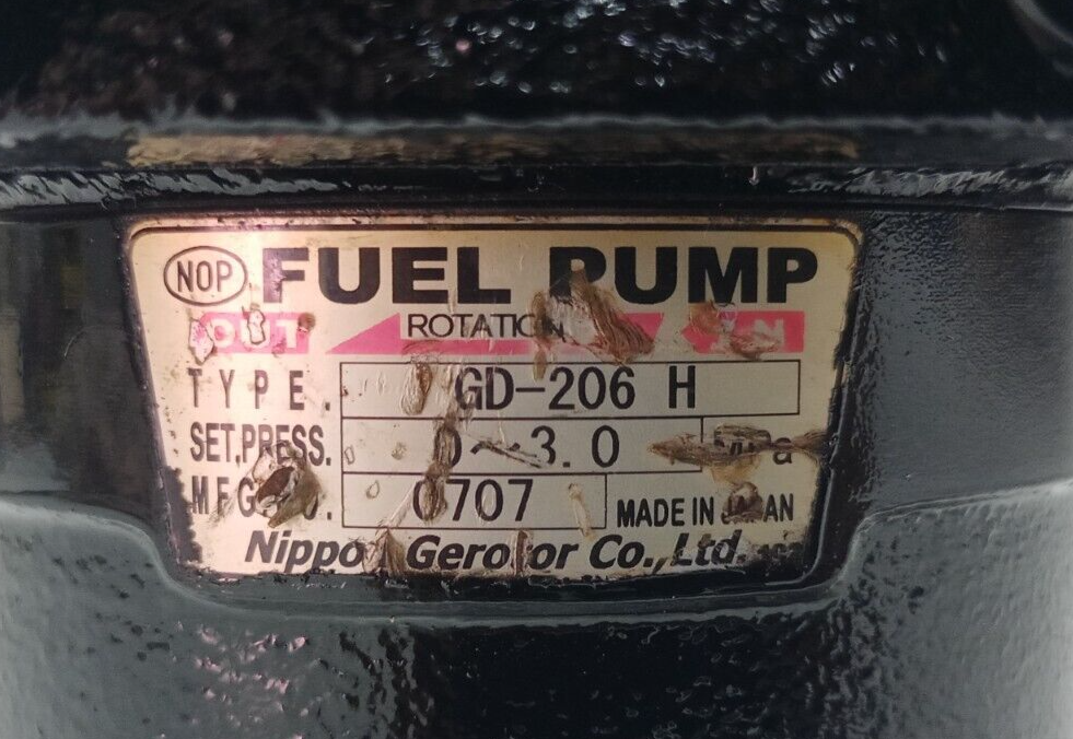 Nippon GD-206 H Trochoid Fuel pump - Refurbished & pressure Tested