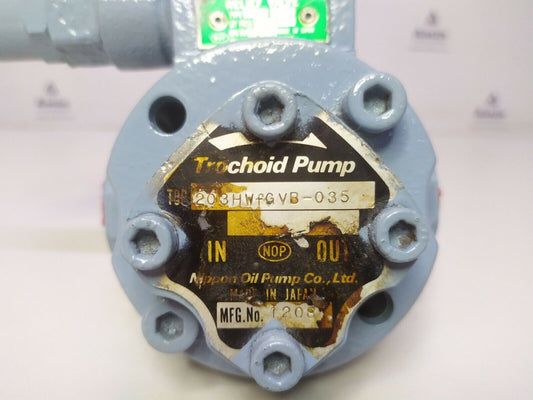 Nippon Oil Pump TOP-203HWFGVB-035 Trochoid Pump - TESTED PUMP #1