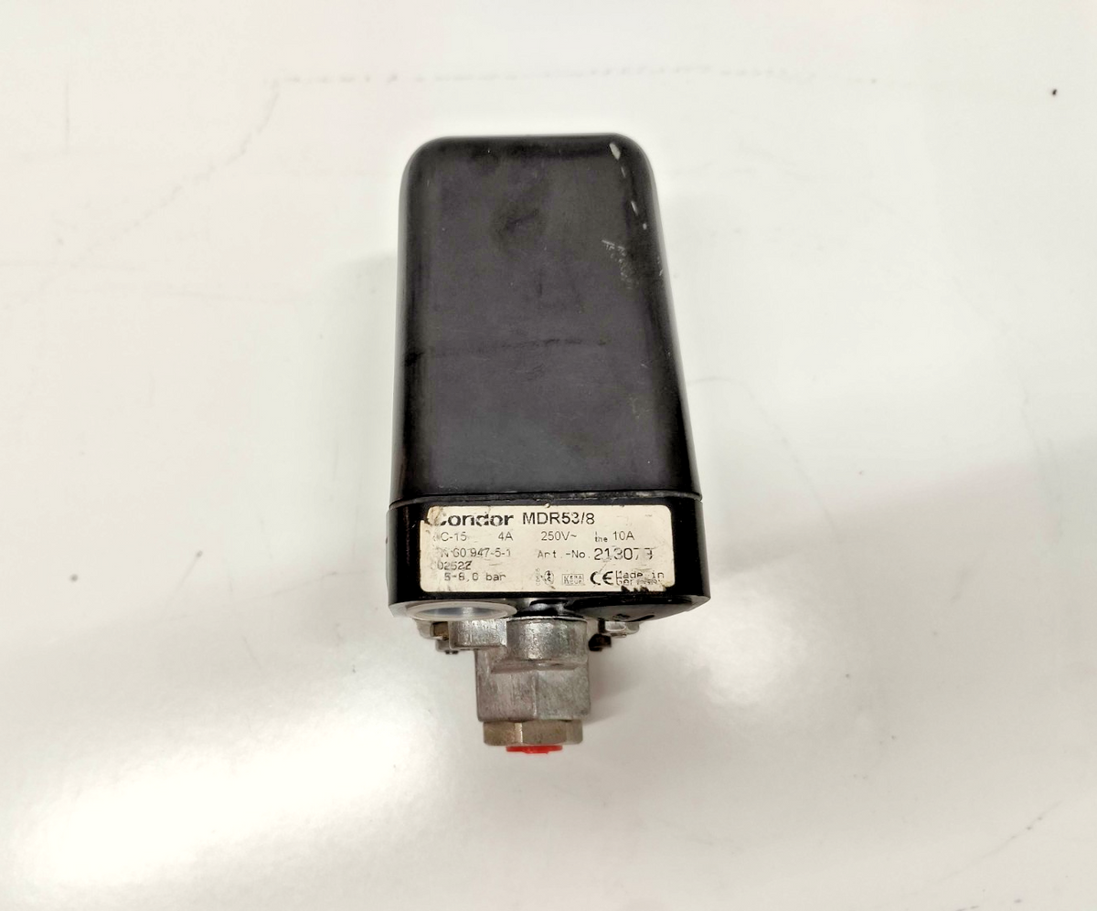 Condor MDR53/8 Pressure Switch AC-15, 4A, 250V, 5-8 bar - NEW
