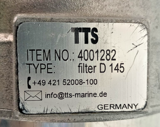 TTS item no. 4001282 Type: filter D 145 - NEW
