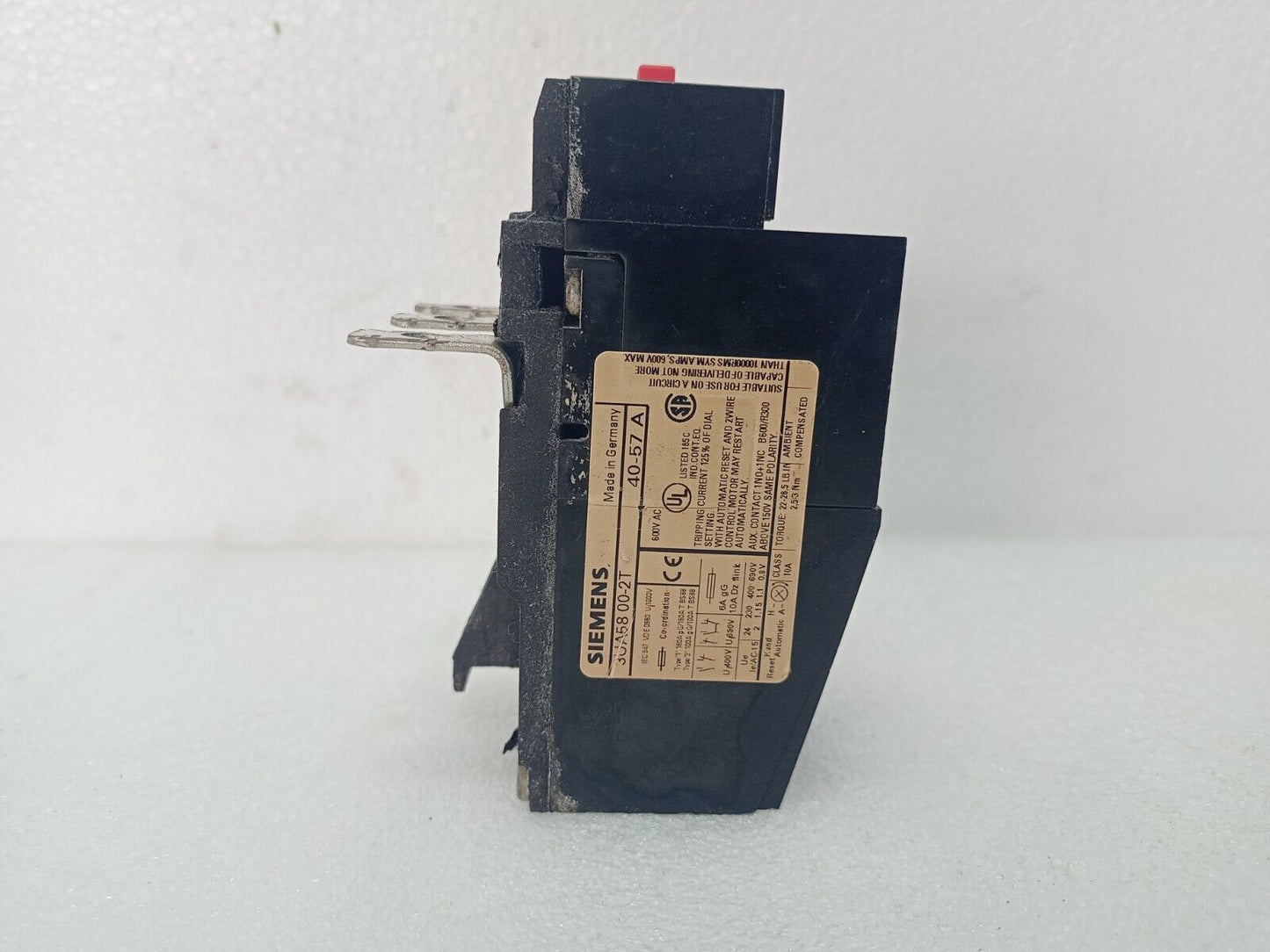 Siemens 3UA5800-2T THERMAL DELAYED OVERLOAD RELAY