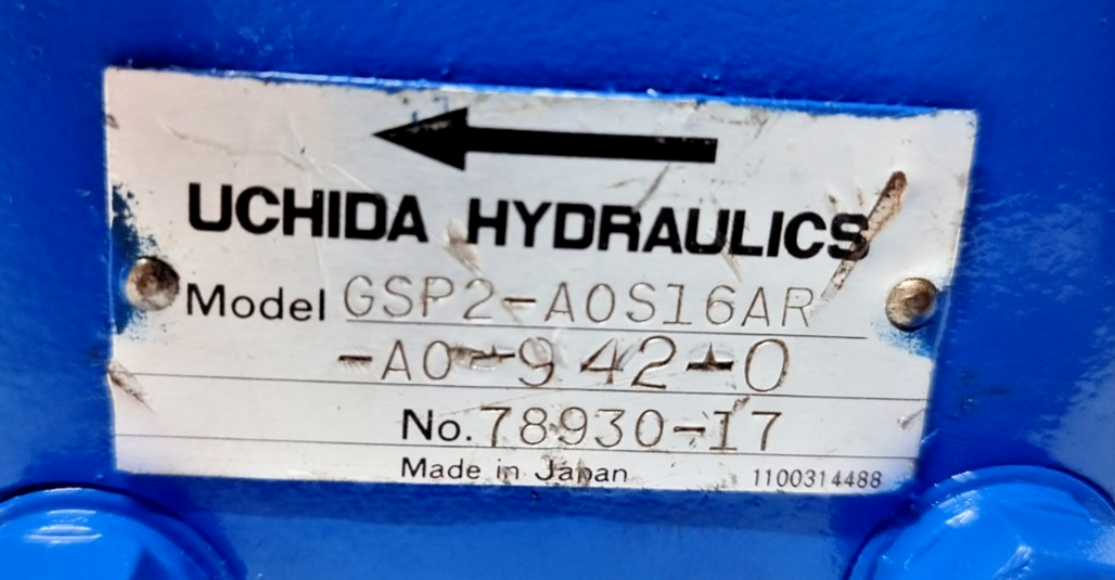 Uchida Hydraulics GSP2-A0S16AR-A0 Hydraulic gear pump - Pressure tested