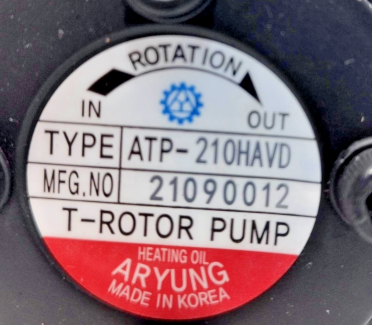 A-RYUNG ATP-210HAVD T-rotor Oil Pump - New