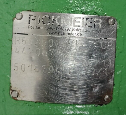 Rickmeier R65/500 FL-Z-DB Hydraulic Gear Pump
