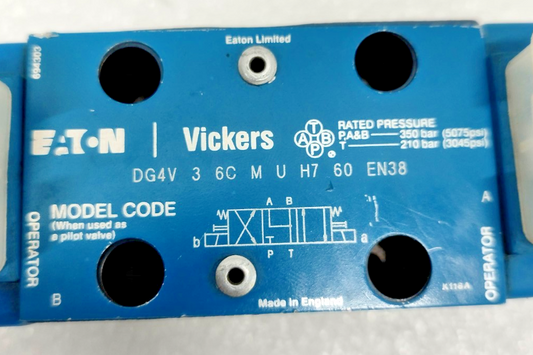 Eaton Vickers DG4V-3-6C-M-U-H7-60 EN38 Directional Control Valve - NEW