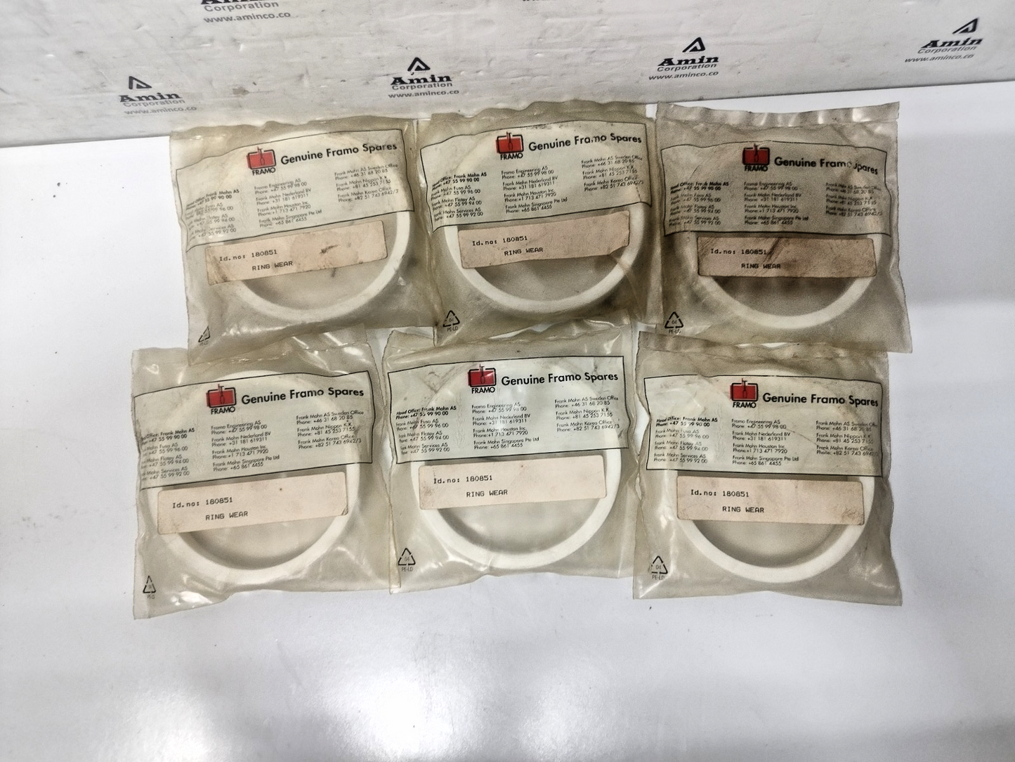 Framo ID: 180851 Ring wear (set of 6pcs) - NEW