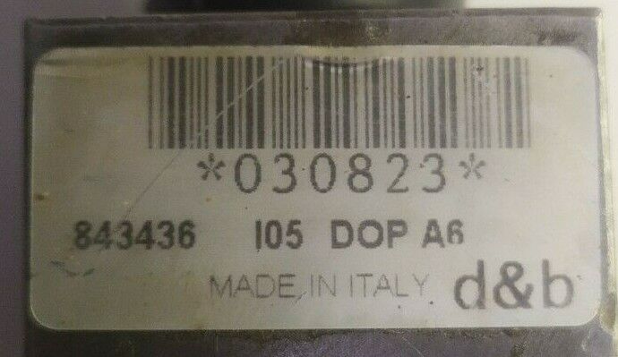 d&b 843436 Overcentre valve I05 DOP A6