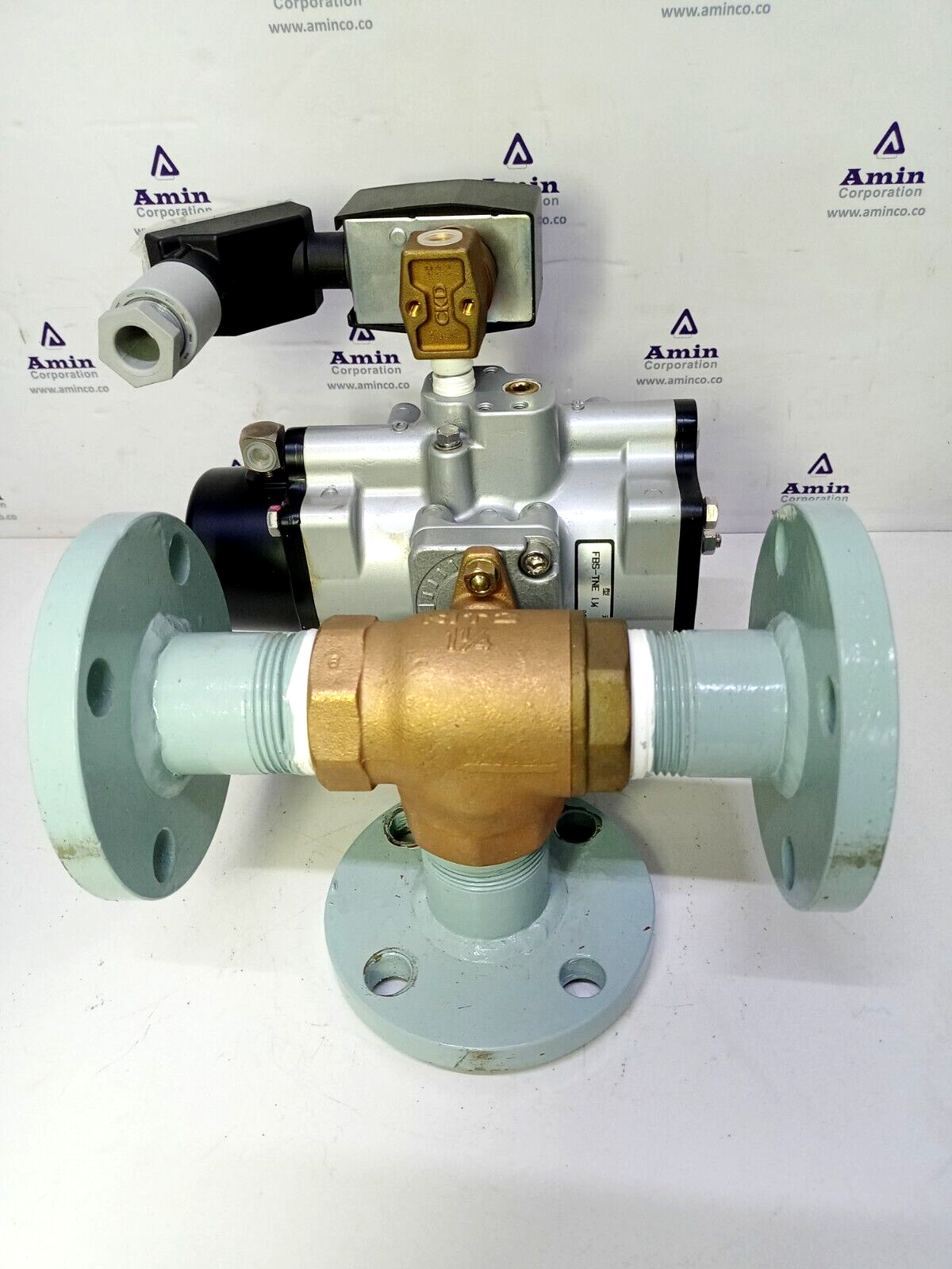 Heishin 3-Way Air valve for HFM-200 oily water separator W/ Kitz FBS-1 Actuator