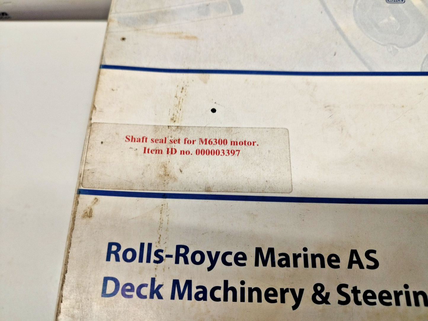 Rolls-Royce Shaft seal set for M6300 Motor - NEW
