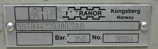 Hydranor 5STB44220J80.2AB Hydraulic automation Relief valve Capacity: 350 bar