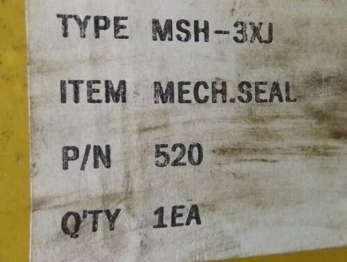 Shinko MSH-3XJ P/n: 520 Mechanical Seal - NEW