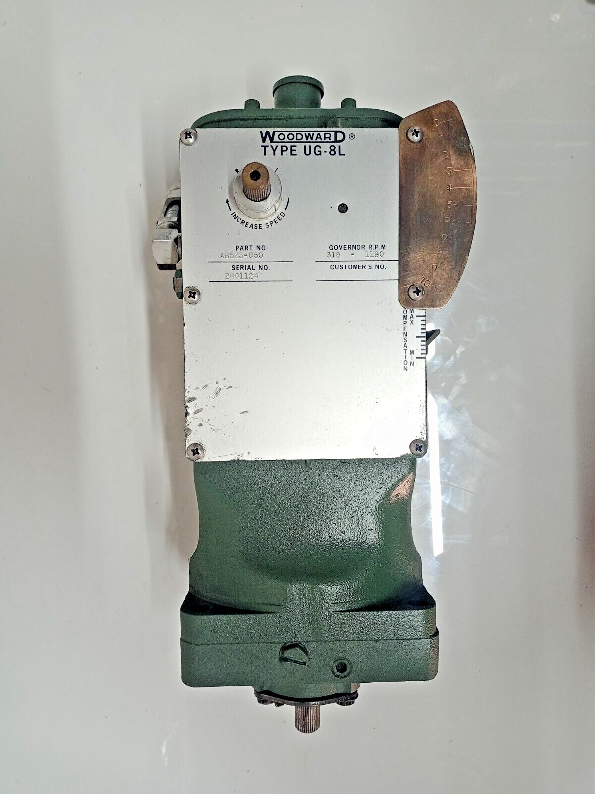 Woodward Governor UG-8L A8523-050 RPM: 318-1190 - TESTED