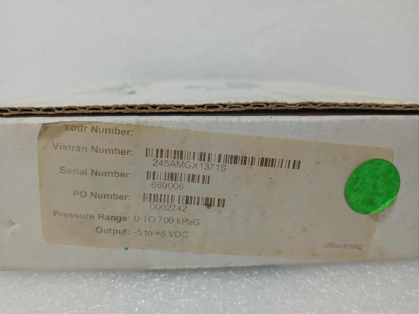 Viatran ATW Model 245 high range 245AMGX1317S Pressure Transmitter 0-700kpag NEW
