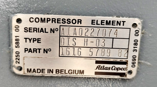 Atlas Copco OIS H-03 Air end Part No.: 1616578982 Screw Air Compressor