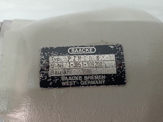 Saacke PZHDD8 Danfoss RSA60 Pump Siemens motor 0.195kw, 60hz, 3192rpm - Tested