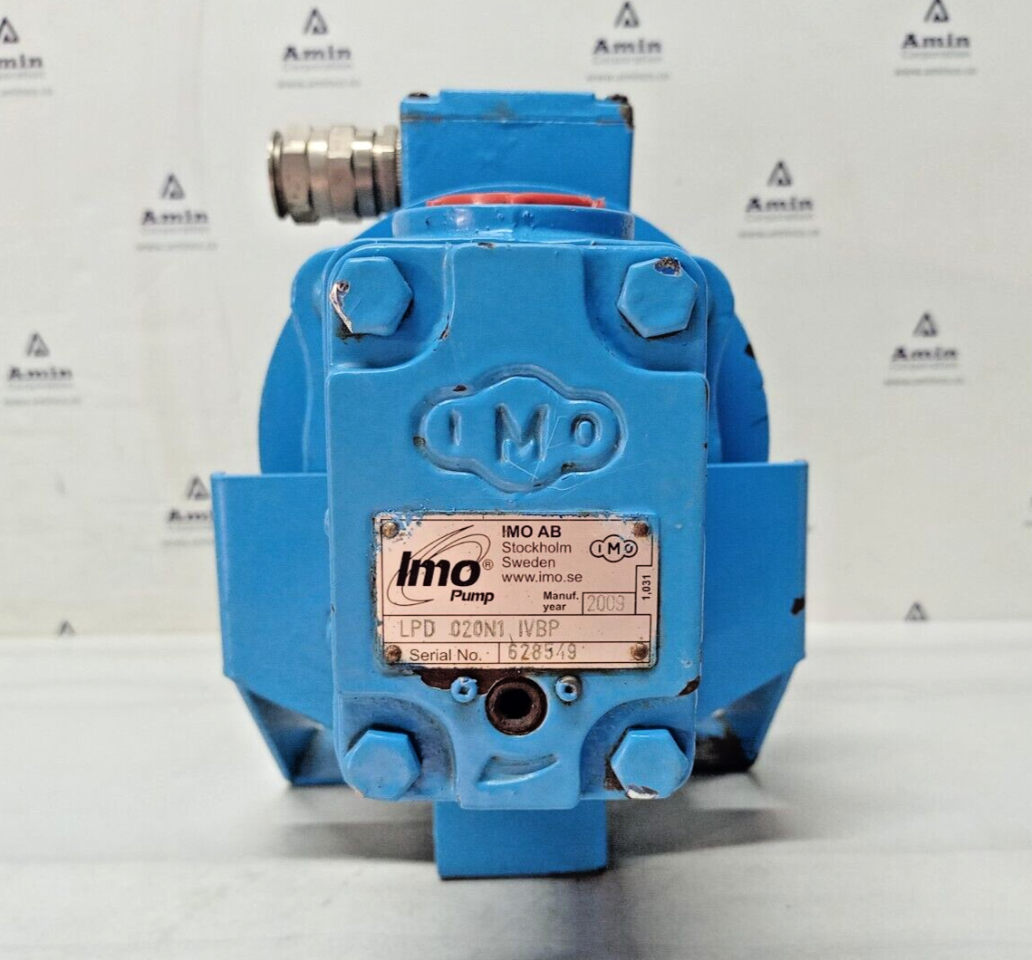 IMO Pump LPD 020N1 IVBP Triple screw Pump with 0.29kw, 255/440V, 1060rpm Motor